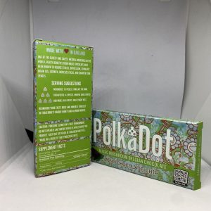 PolkaDot Mint Chocolate - Polkadot Mushroom Chocolate Bar